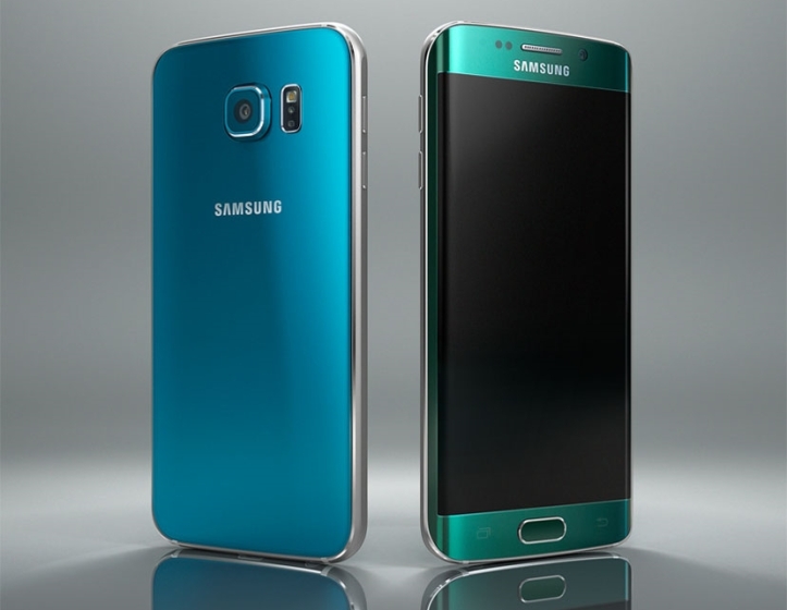 Samsung Galaxy S6 and S6 edge in Blue and Green