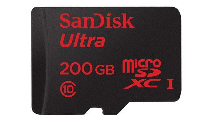 Sandisk 200GB microSD card