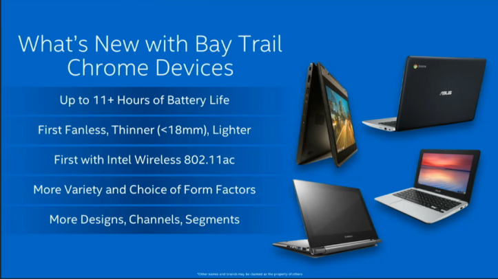 Intel Bay Trail Chrome OS device features